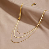 Večplastni Zlati Ogrlica
