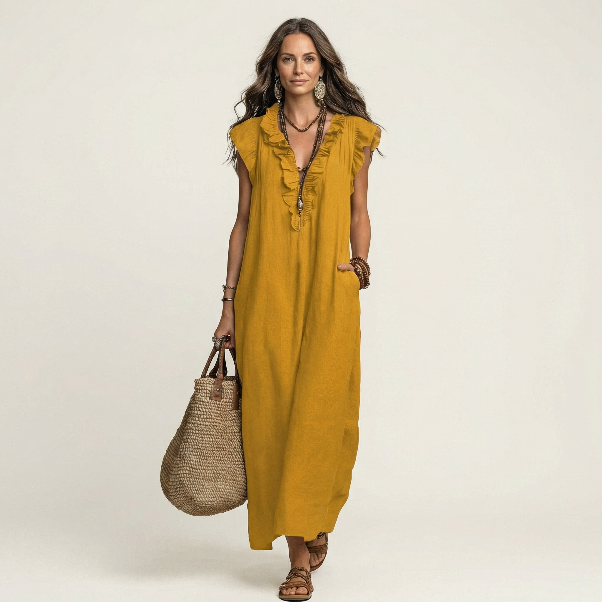 Zala | Fluidna maxi obleka