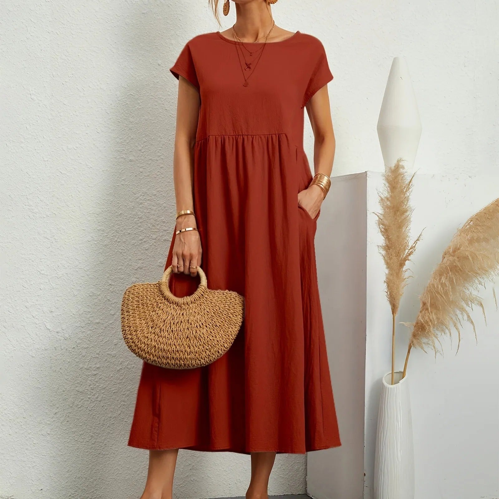 CATHERINE | ELEGANTNA OSNOVNA OBLEKA
